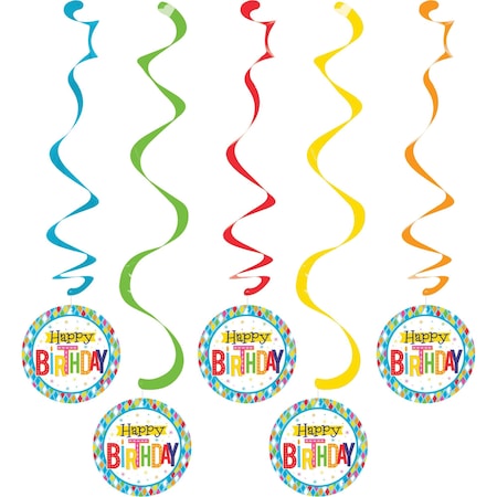 Bright Birthday Dizzy Danglers, 39, 30PK